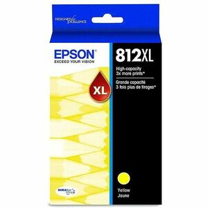 Epson DURABrite Ultra T812 Original Ultra High Yield Inkjet Ink Cartridge - Yellow - 1 Each Epson DURABrite Ultra T812 Original Ultra High Yield Inkjet Ink Cartridge - Yellow - 1 Each